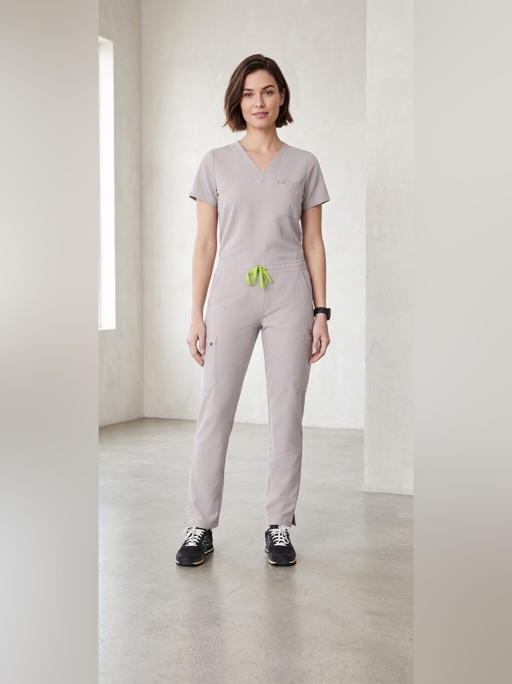 FIGS Slim Leg Slate Yola Scrub Pants Size S/P PO 1842